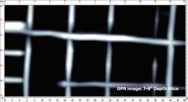 GPR image: 7-8” Depth Slice